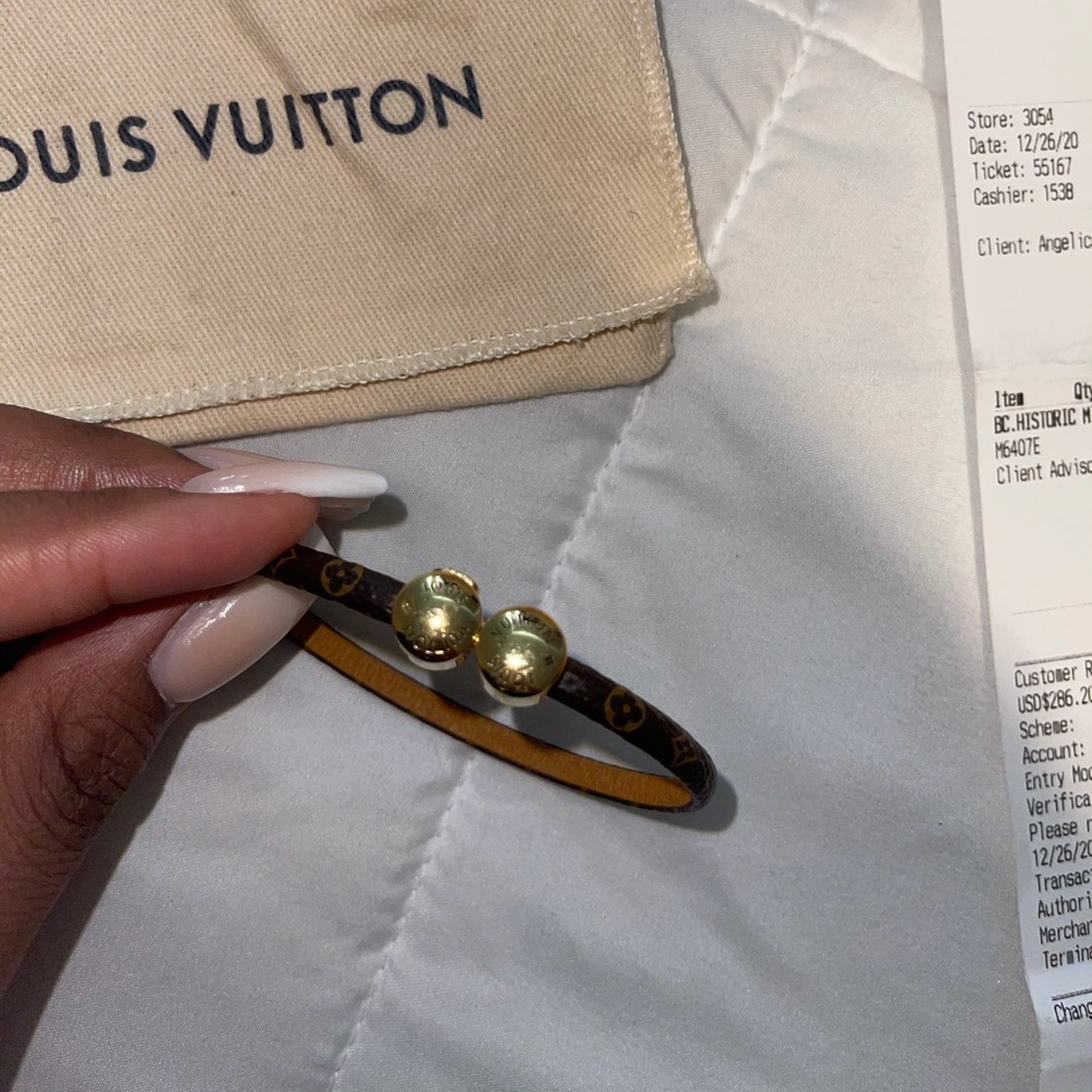 Louis Vuitton Leather bracelet